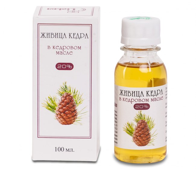 Живица кедра в кедровом масле 20%  в Набережных Челнах